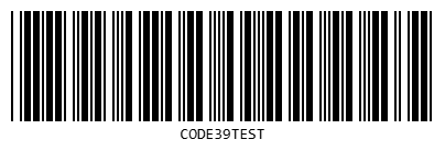 CODE39 (Alphanumeric)